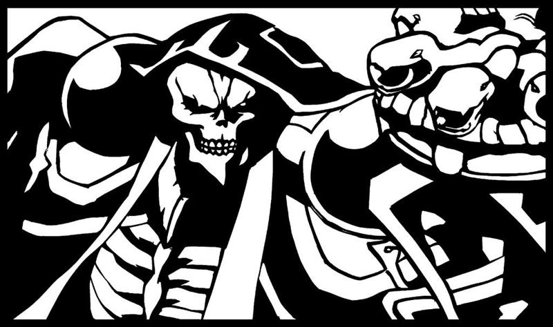 Ainz Ooal Gown stencil 7