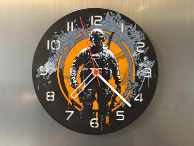 wall / desk clock Call of Duty