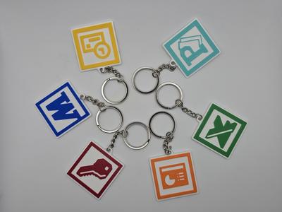 Microsoft Office 2000-03 Icons Keychain