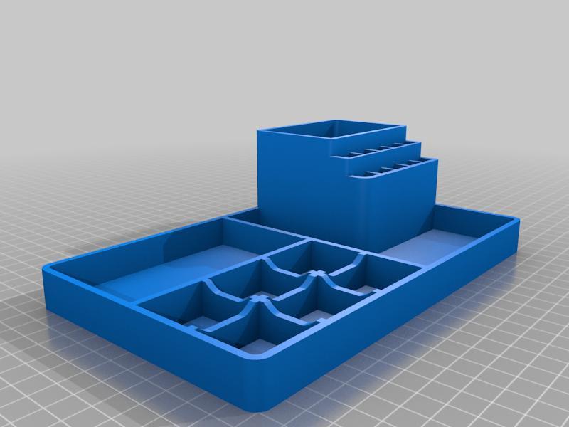 Desk tools, screws, nuts and everyday organizer