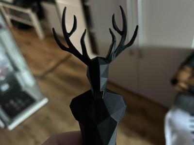 Low Poly DeerHuman Figur