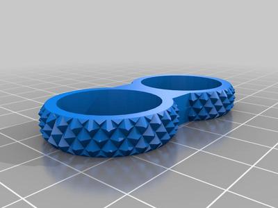 Knurled Dual-Bearing Fidget Spinner