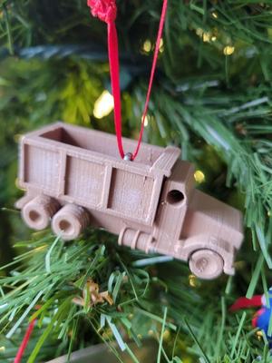 Toy Dump Truck Ornament (print in place)