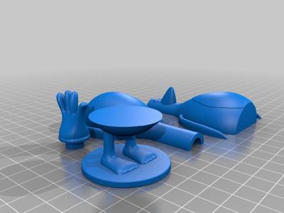 Feathers McGraw - Remix for easy colour printing