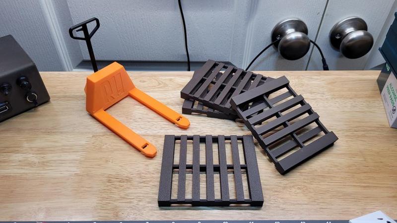 GMA Pallet Coasters and Hand Truck