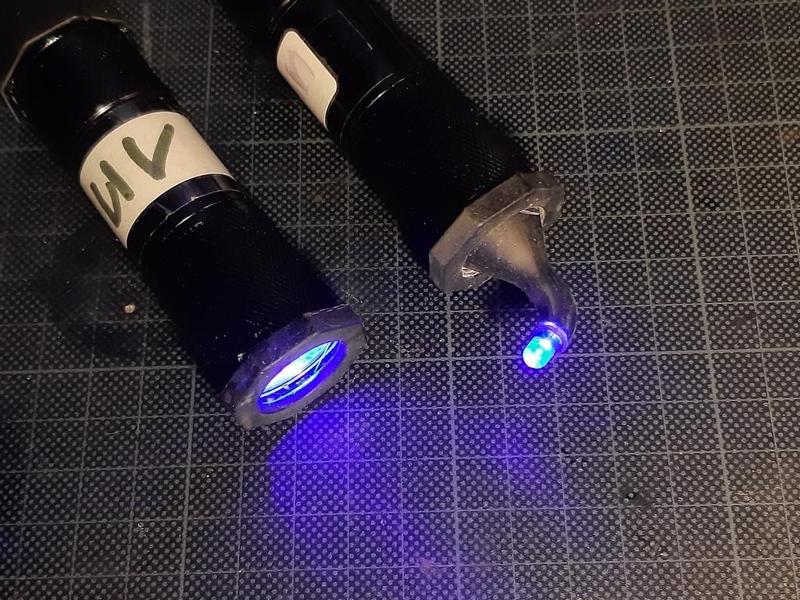UV flashlight exension parts