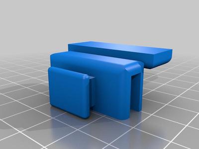 Door latch for Ikea Detolf display cabinet