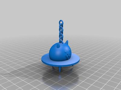 UFO Cat Keychain - The Battle Cats