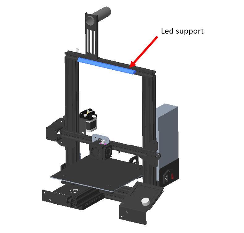 Led top support for ender series