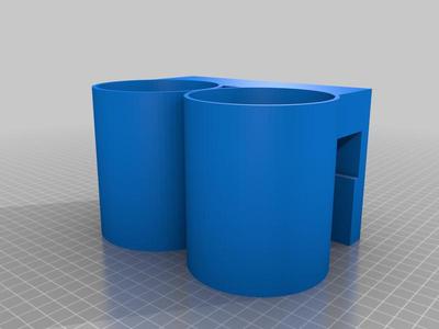 Universal cup holder dual tray