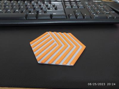 Hexagonal coaster / Posa vasos