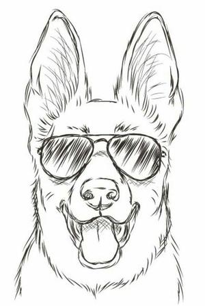 Cool dog lithophane