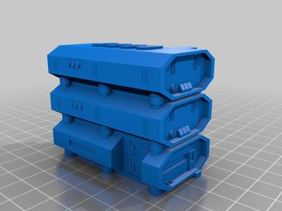 Modular Habitat FabHab buildings - 6mm Sci Fi