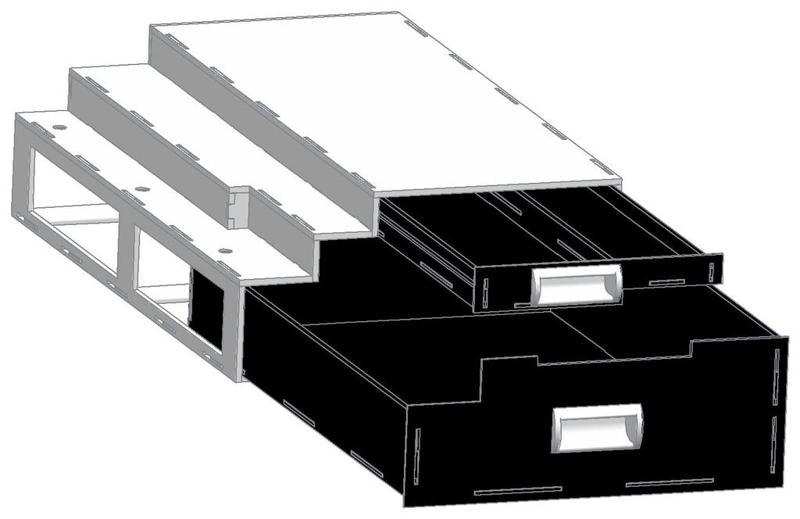 Cajón Portaherramientas para Impresora 3D Creality Ender 3 ⇌ Tool Holder Drawer for Creality Ender 3 3D Printer