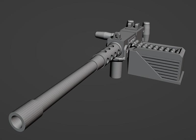 Heroic M2 Browning .50 (28mm/Gaslands)