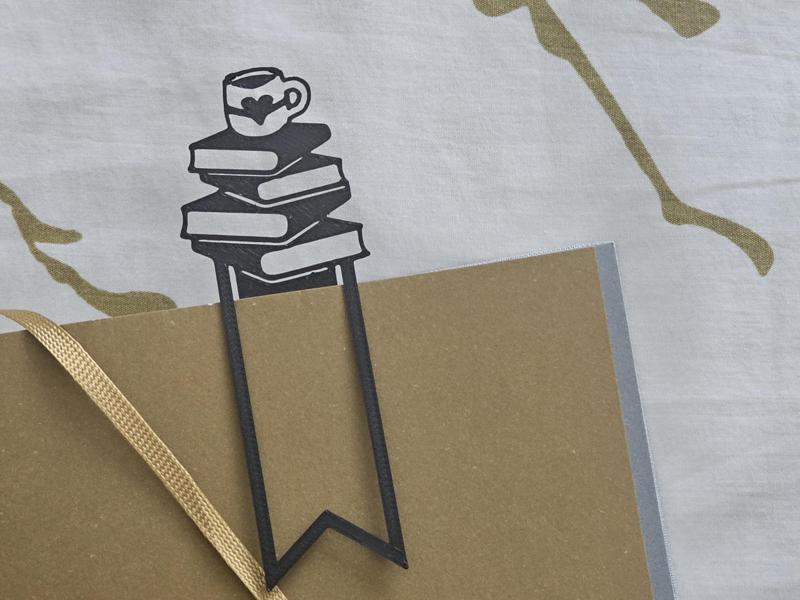 Coffee & Book Bookmark – A Cozy Reading Companion