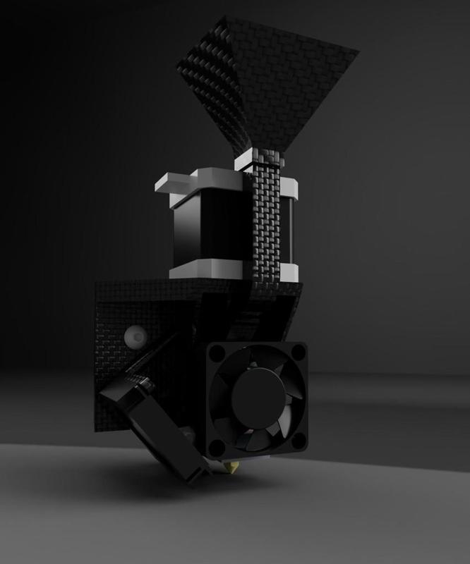 Ender 3 Lightweight Pellet Extruder