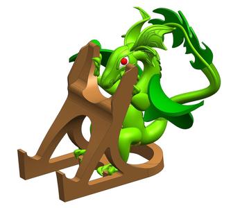 Dragon mobile phone stand