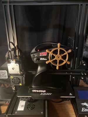 Wooden ship wheel for TRAXXAS TQ