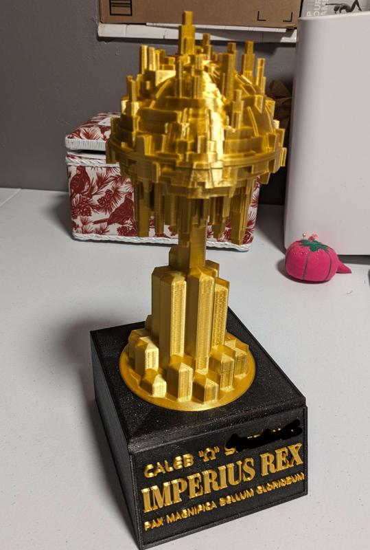 Twilight Imperium Trophy Base and Fleet Tray