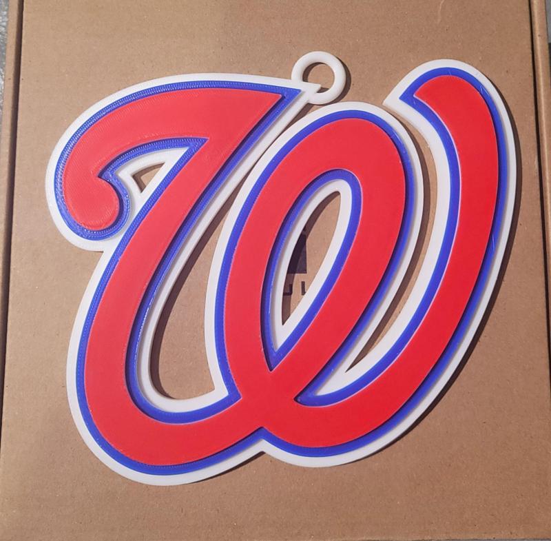 WASHINGTON NATIONALS 3D Logo 180mm series