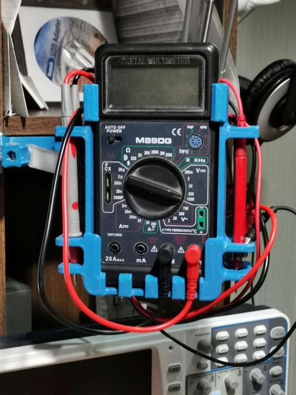 Multimeter holder for modular mount systems