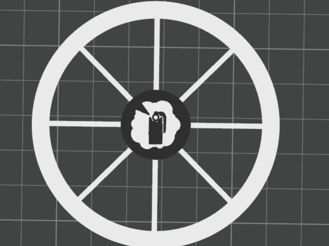 Kill Team Smoke Grenade Token with effect ring