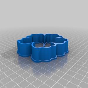 Hibiscus cookie cutter