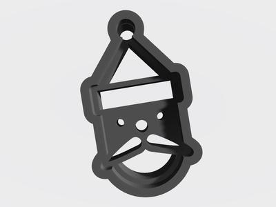 Keychain Santa Claus