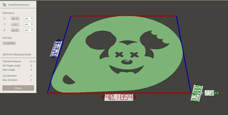 Free Bitten Mouse Cappuccino Stencil