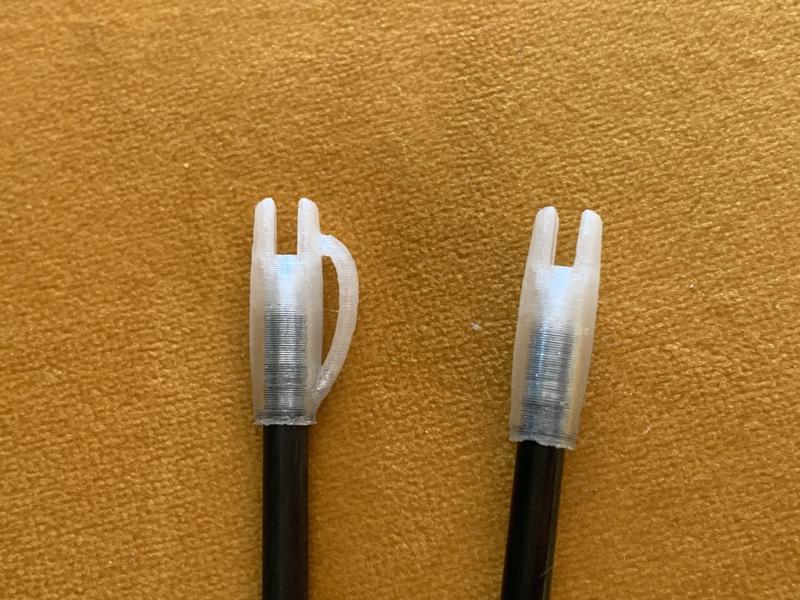 arrow nock with or without ear