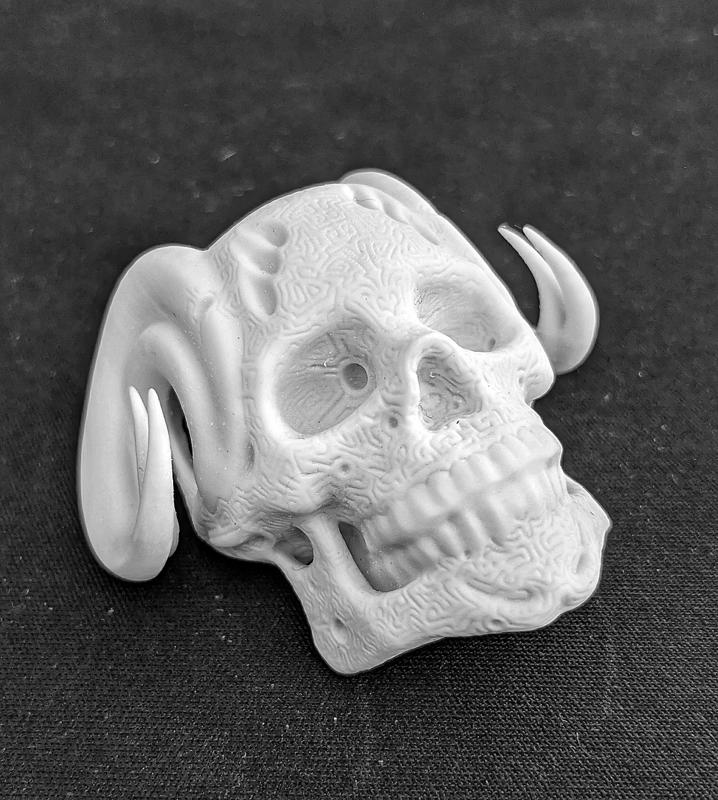 Horned skull