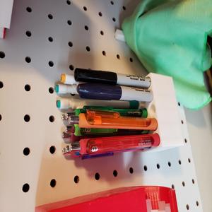 Pegboard Pen Holder 
