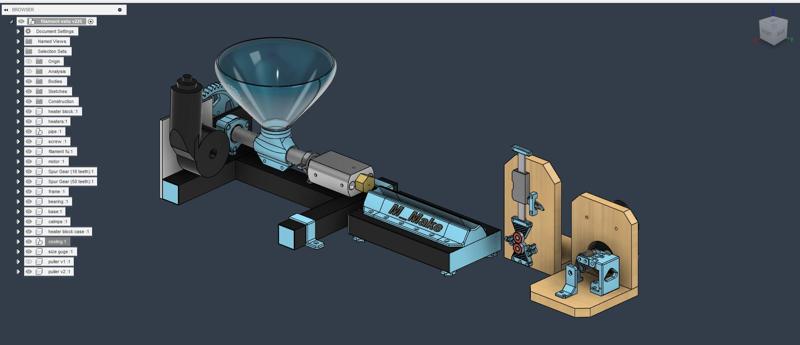 DIY filament extruder