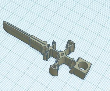 blade of the ruined king keychain