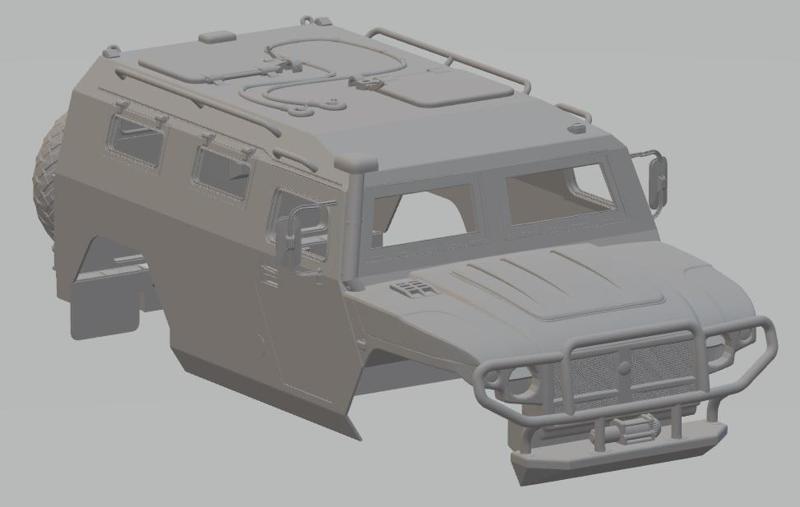 GAZ Tigr Printable Body Car