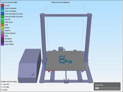model plateforme sous simplify 3D