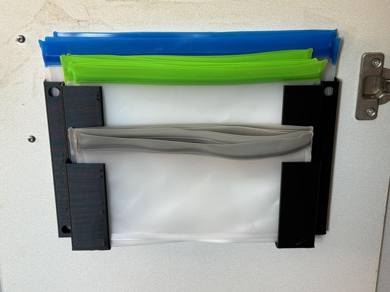 Reusable Food Storage / Freezer Bag Holder / Organizer