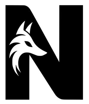 Fox alphabet: Letter N (version 4)