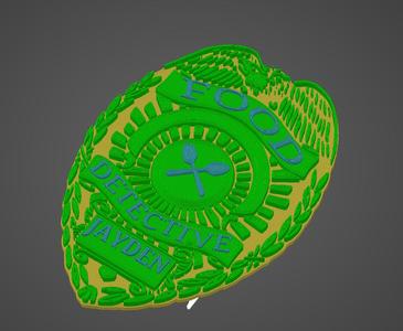 Food Detective Badge