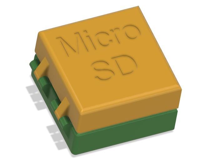 Micro-SD-Box for 4 Slots with Cover