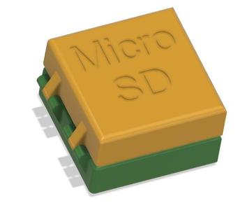 Micro-SD-Box for 4 Slots with Cover