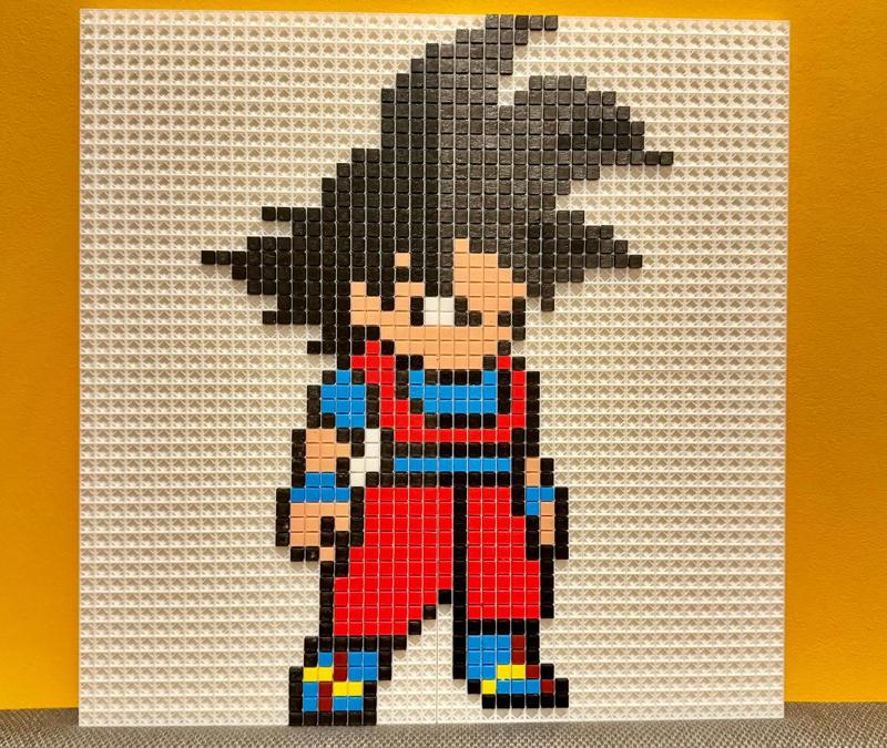 Goku in Pixel Art