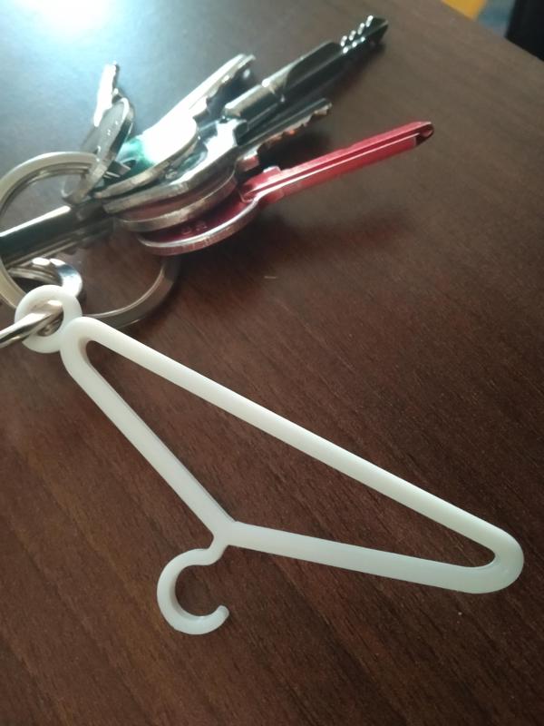 hanger keychain / portachiavi gruccia abiti