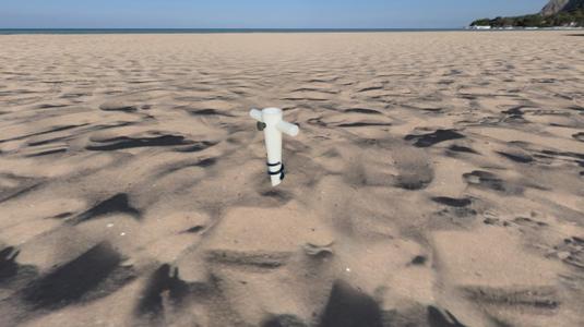 Beach umbrella sand anchor