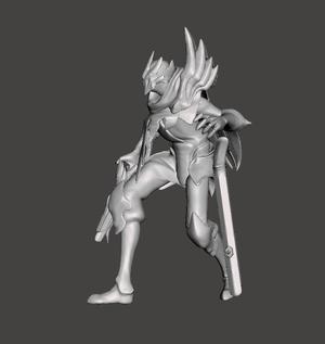 SKT T1 Jhin 3D Model