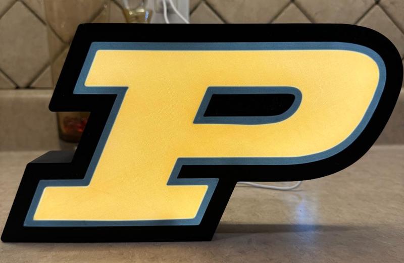 Purdue P LED Lightbox