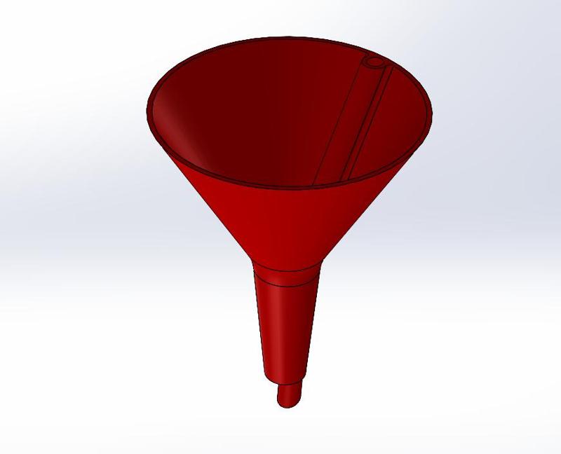 Funnel with air escape