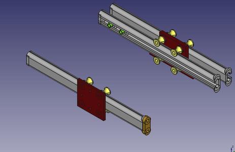 Rail system/retractable spice rack