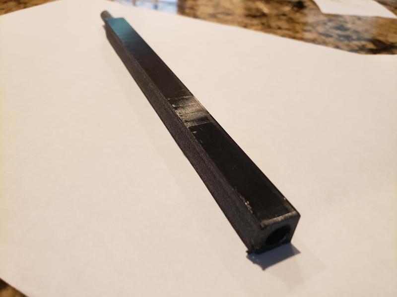 Replacement rod that prints on its side